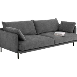 KARE Design 3 Places|Canapés Edna 3-Places Gris 245Cm