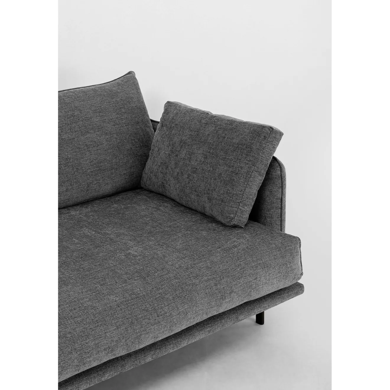 KARE Design 3 Places|Canapés Edna 3-Places Gris 245Cm