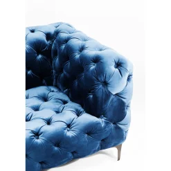 KARE Design 2 Places|Canapés Look 2-Places Velours Bleu