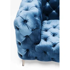 KARE Design 2 Places|Canapés Look 2-Places Velours Bleu