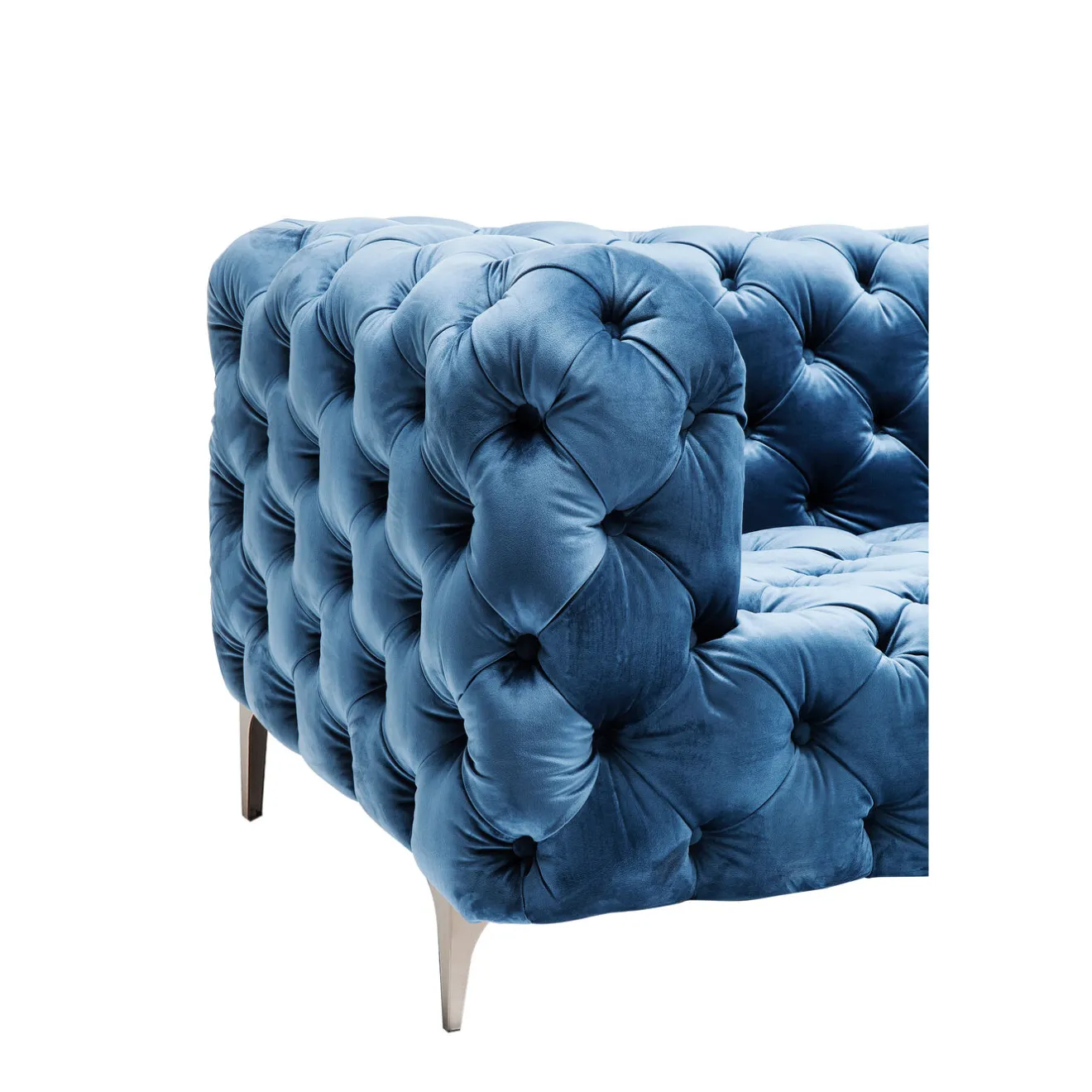 KARE Design 2 Places|Canapés Look 2-Places Velours Bleu