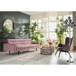 KARE Design 3 Places|Canapés Milchbar 3-Places Velours Mauve
