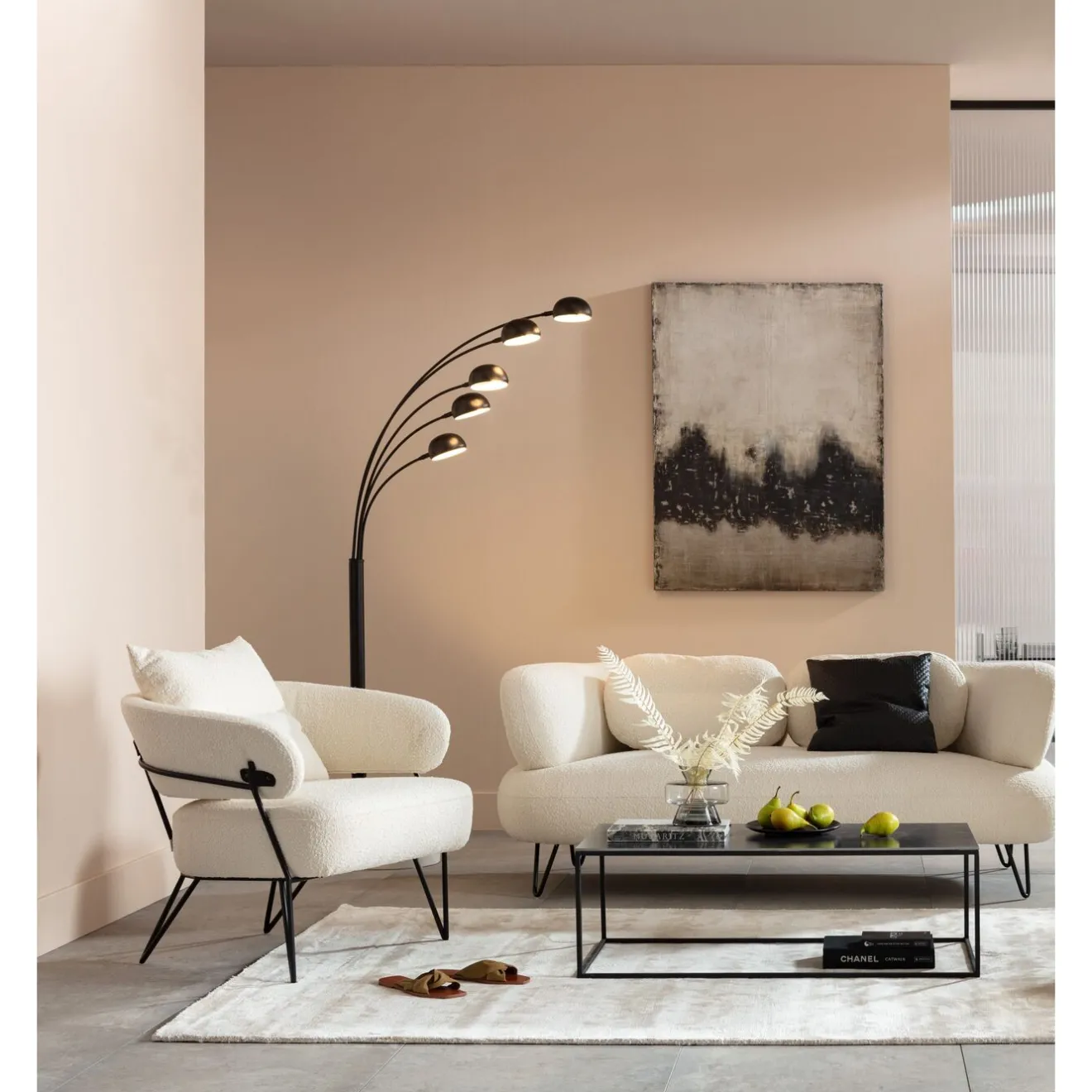 KARE Design 2 Places|Canapés Peppo 2-Places Blanc 182Cm