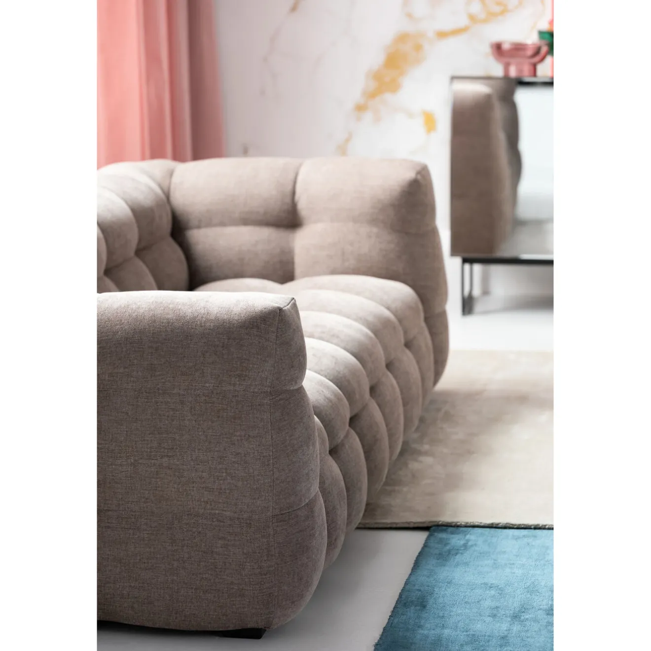 KARE Design 3 Places|Canapés 3-Places Salamanca Gris 240Cm