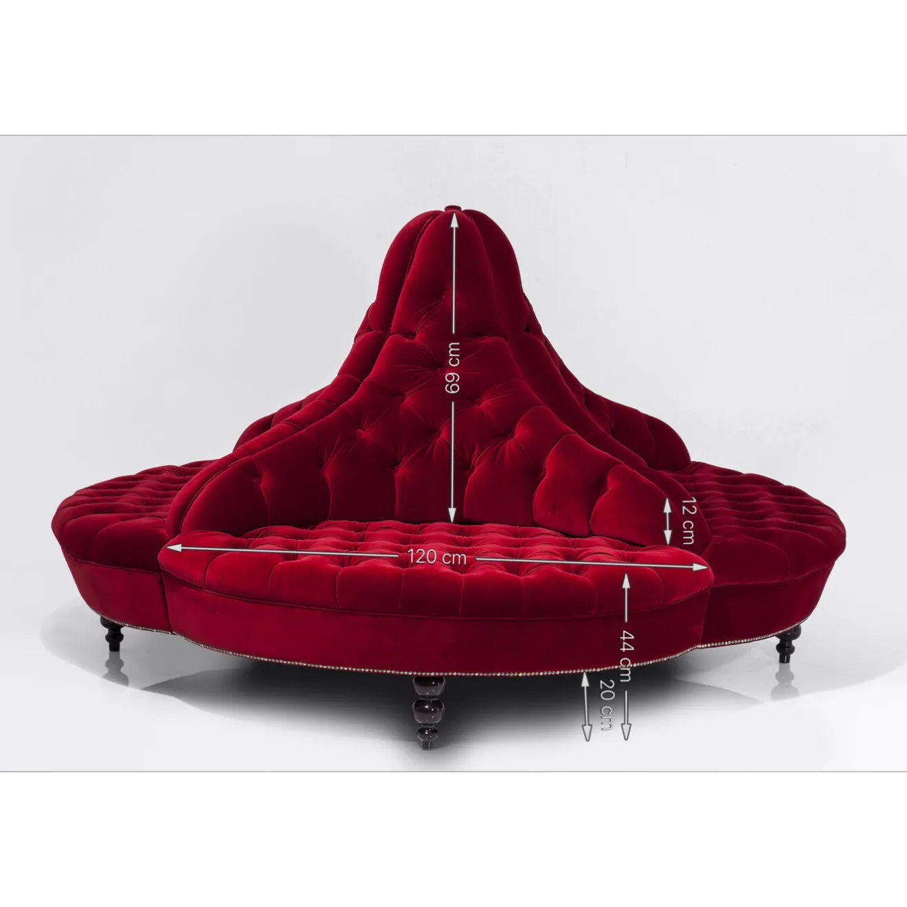 KARE Design Autres Canapés|Canapés Rond Boudoir 4 Places Pm