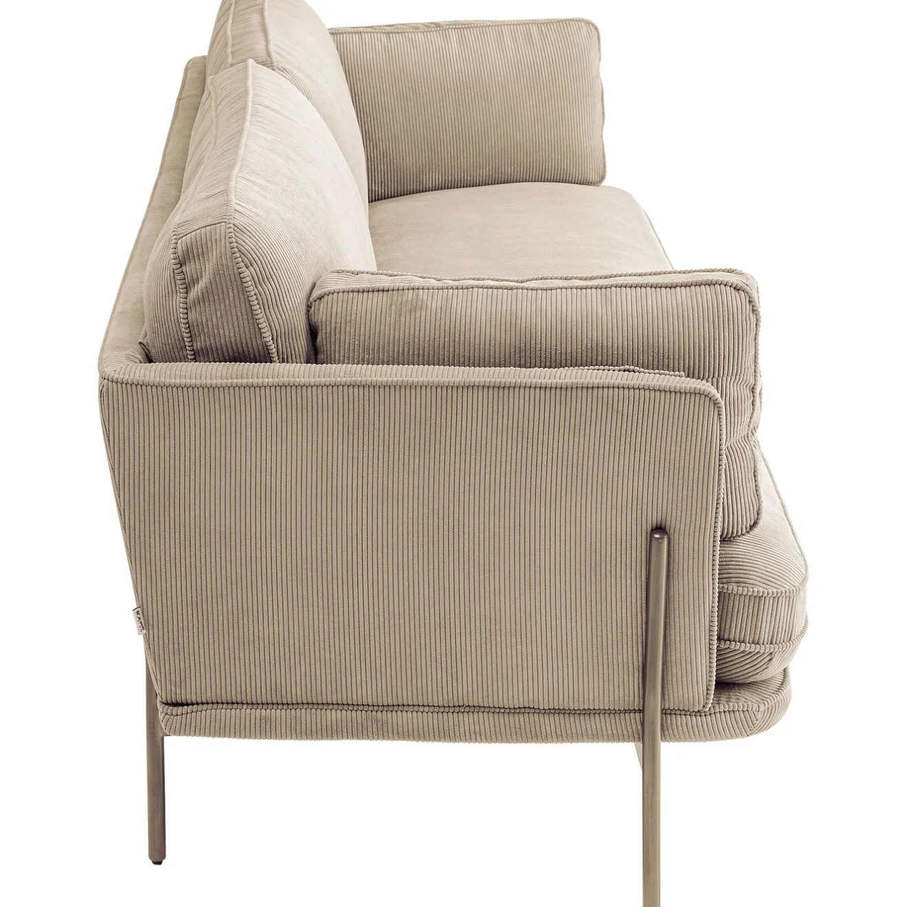 KARE Design 3 Places|Canapés Shirly 3-Places Creme 221Cm