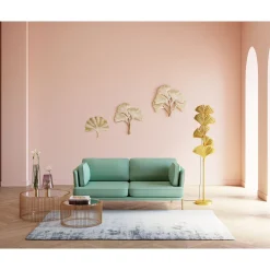 KARE Design 3 Places|Canapés Shirly 3-Places Vert Menthe 221Cm