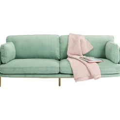 KARE Design 3 Places|Canapés Shirly 3-Places Vert Menthe 221Cm