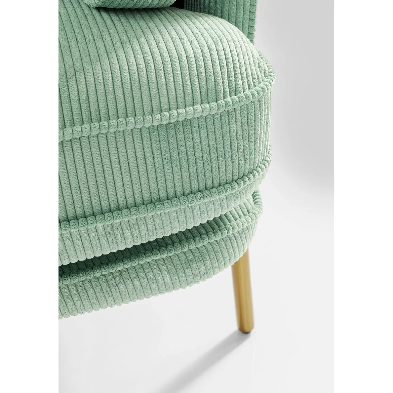 KARE Design 3 Places|Canapés Shirly 3-Places Vert Menthe 221Cm