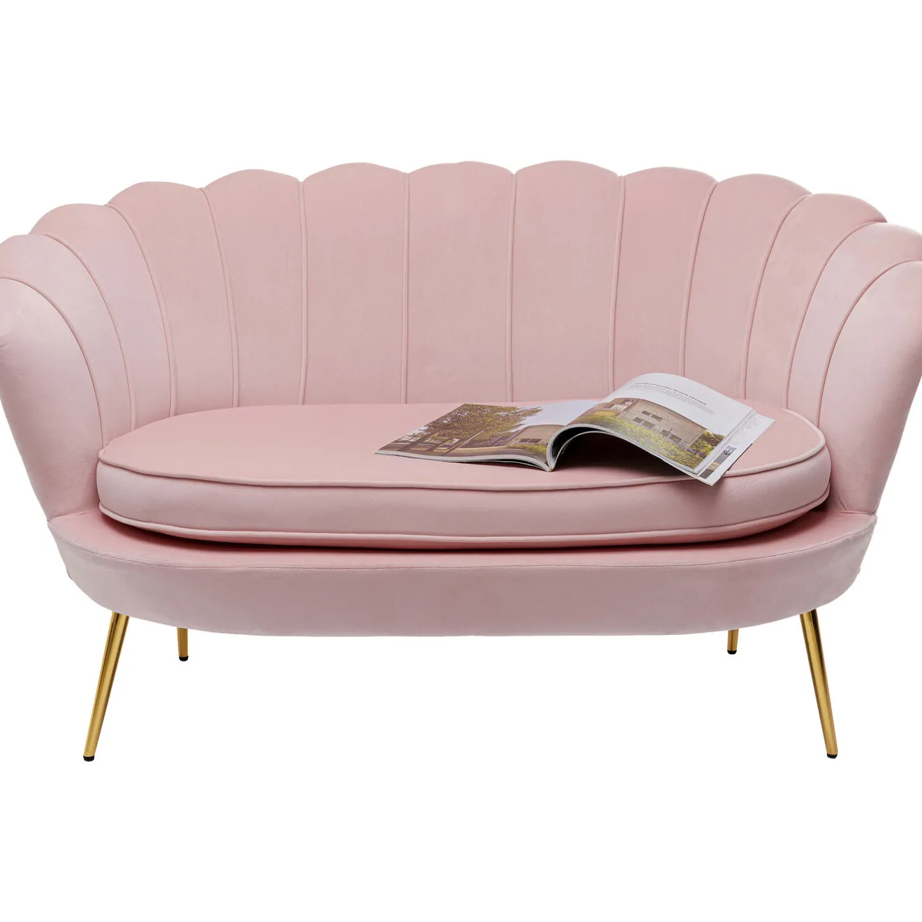 KARE Design 2 Places|Canapés Water Lily 2 Pl. Gold Rose