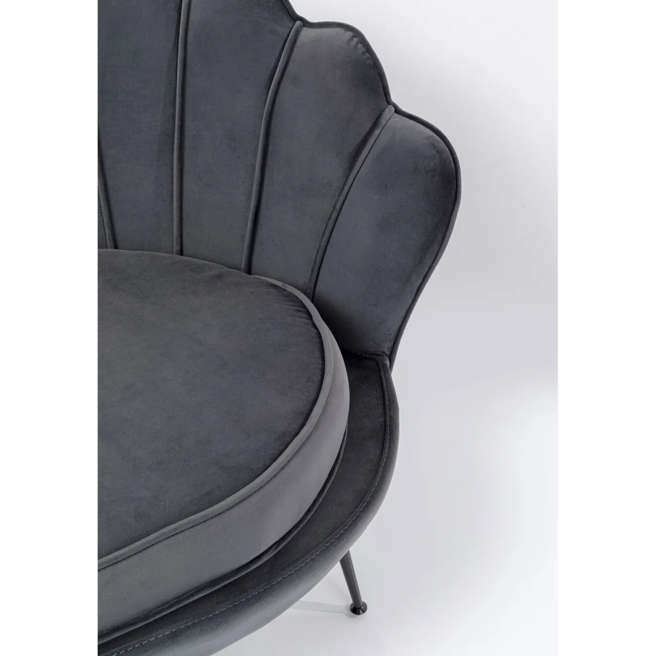 KARE Design 2 Places|Canapés Water Lily 2-Places Noir Gris