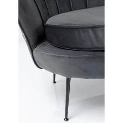 KARE Design 2 Places|Canapés Water Lily 2-Places Noir Gris