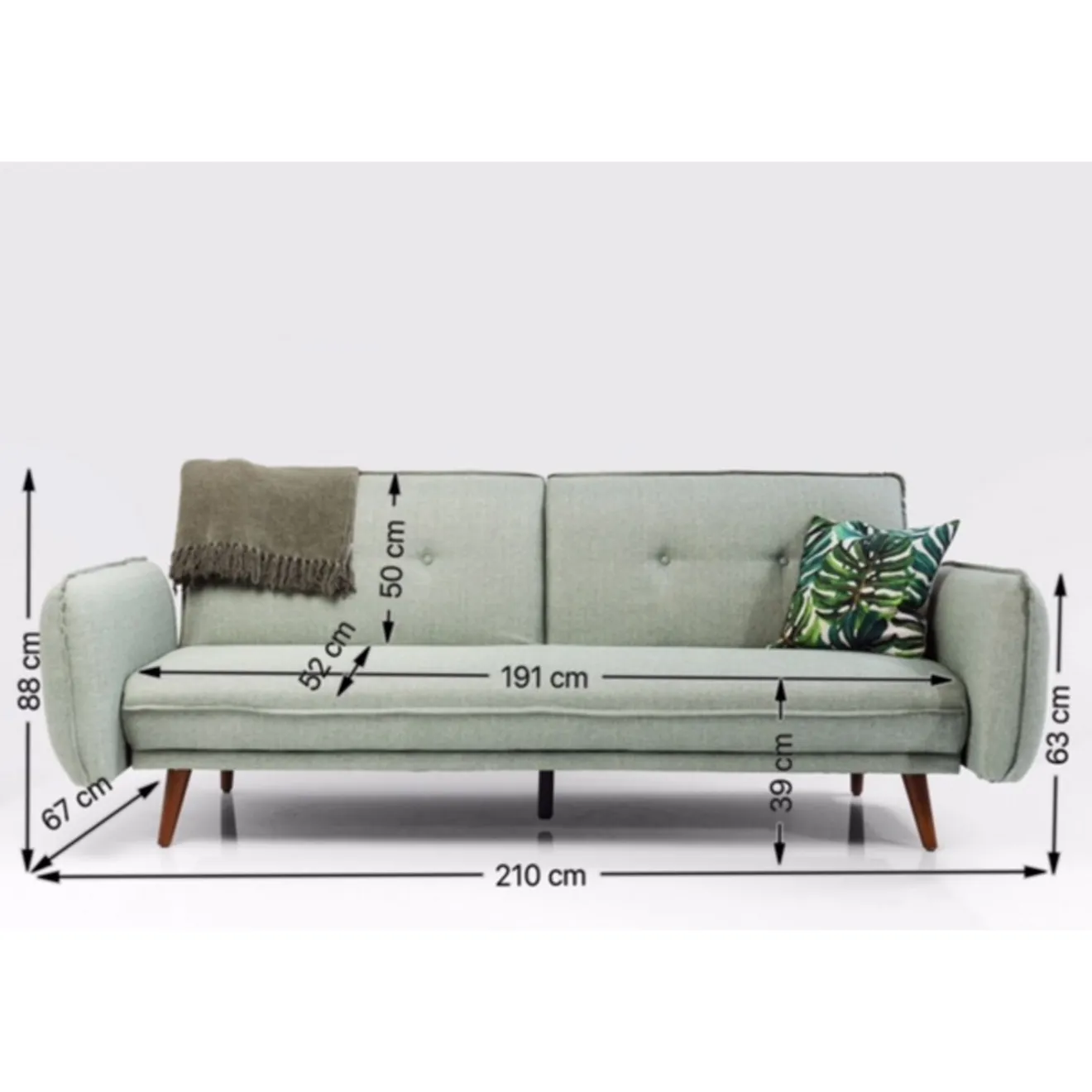 KARE Design Canapés Lit|Canapés-Lit Lizzy 210Cm