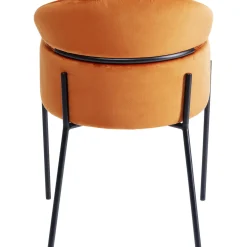KARE Design Chaises Avec Accoudoirs|Chaise A. Acc. Alexia.Velours Orange
