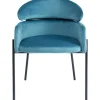 KARE Design Chaises Avec Accoudoirs|Chaise A. Acc. Alexia.Velours Bleu