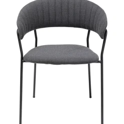 KARE Design Chaises Avec Accoudoirs|Chaise A. Acc. Belle Anthracite (2/Set)