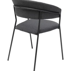 KARE Design Chaises Avec Accoudoirs|Chaise A. Acc. Belle Anthracite (2/Set)
