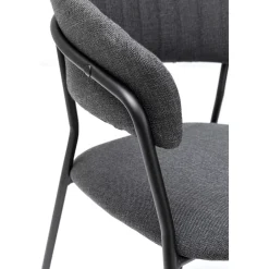 KARE Design Chaises Avec Accoudoirs|Chaise A. Acc. Belle Anthracite (2/Set)