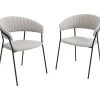 KARE Design Chaises Avec Accoudoirs|Chaise A. Acc. Belle Beige (2/Set)