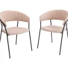 KARE Design Chaises Avec Accoudoirs|Chaise A. Acc. Belle Rose (2/Set)