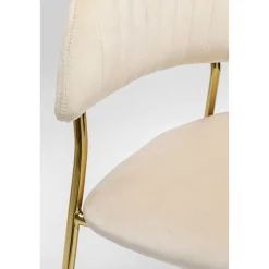 KARE Design Chaises Avec Accoudoirs|Chaise A. Acc. Belle Velvet Creme (2/Set)