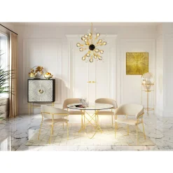 KARE Design Chaises Avec Accoudoirs|Chaise A. Acc. Belle Velvet Creme (2/Set)