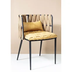 KARE Design Chaises Avec Accoudoirs|Chaise A. Acc. Cheerio Jaune A.Coussin