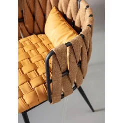 KARE Design Chaises Avec Accoudoirs|Chaise A. Acc. Cheerio Jaune A.Coussin