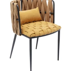 KARE Design Chaises Avec Accoudoirs|Chaise A. Acc. Cheerio Jaune A.Coussin