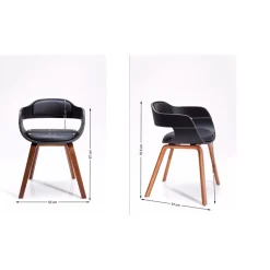 KARE Design Chaises Avec Accoudoirs|Chaise A. Acc. Costa.Noyer