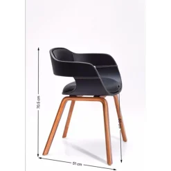 KARE Design Chaises Avec Accoudoirs|Chaise A. Acc. Costa.Noyer