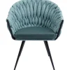 KARE Design Chaises Avec Accoudoirs|Chaise A. Acc. Knot Bleu Petrole