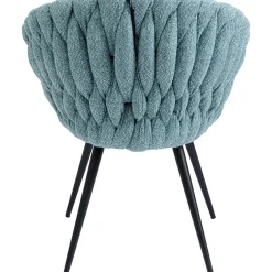 KARE Design Chaises Avec Accoudoirs|Chaise A. Acc. Knot Bleu Petrole