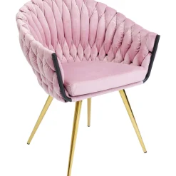 KARE Design Chaises Avec Accoudoirs|Chaise A. Acc. Knot Mauve