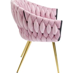 KARE Design Chaises Avec Accoudoirs|Chaise A. Acc. Knot Mauve