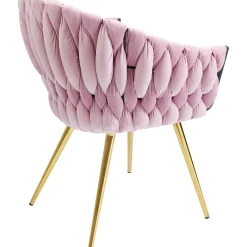 KARE Design Chaises Avec Accoudoirs|Chaise A. Acc. Knot Mauve