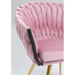 KARE Design Chaises Avec Accoudoirs|Chaise A. Acc. Knot Mauve