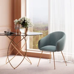 KARE Design Chaises Avec Accoudoirs|Chaise A. Acc. Lorena Turquoise