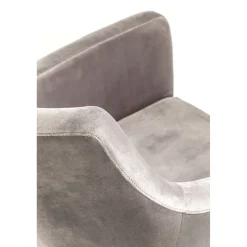KARE Design Chaises Avec Accoudoirs|Chaise A. Acc. Mode Velours Gris