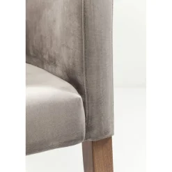 KARE Design Chaises Avec Accoudoirs|Chaise A. Acc. Mode Velours Gris