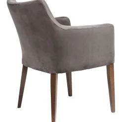 KARE Design Chaises Avec Accoudoirs|Chaise A. Acc. Mode Velours Gris