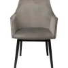 KARE Design Chaises Avec Accoudoirs|Chaise A. Acc. Modino Velours Gris