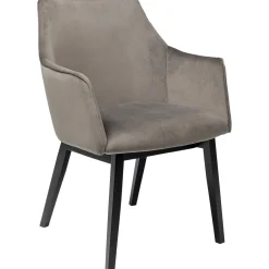 KARE Design Chaises Avec Accoudoirs|Chaise A. Acc. Modino Velours Gris