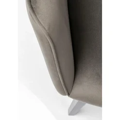KARE Design Chaises Avec Accoudoirs|Chaise A. Acc. Modino Velours Gris