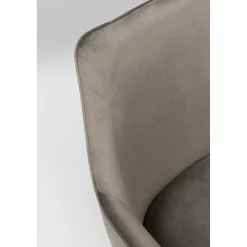 KARE Design Chaises Avec Accoudoirs|Chaise A. Acc. Modino Velours Gris