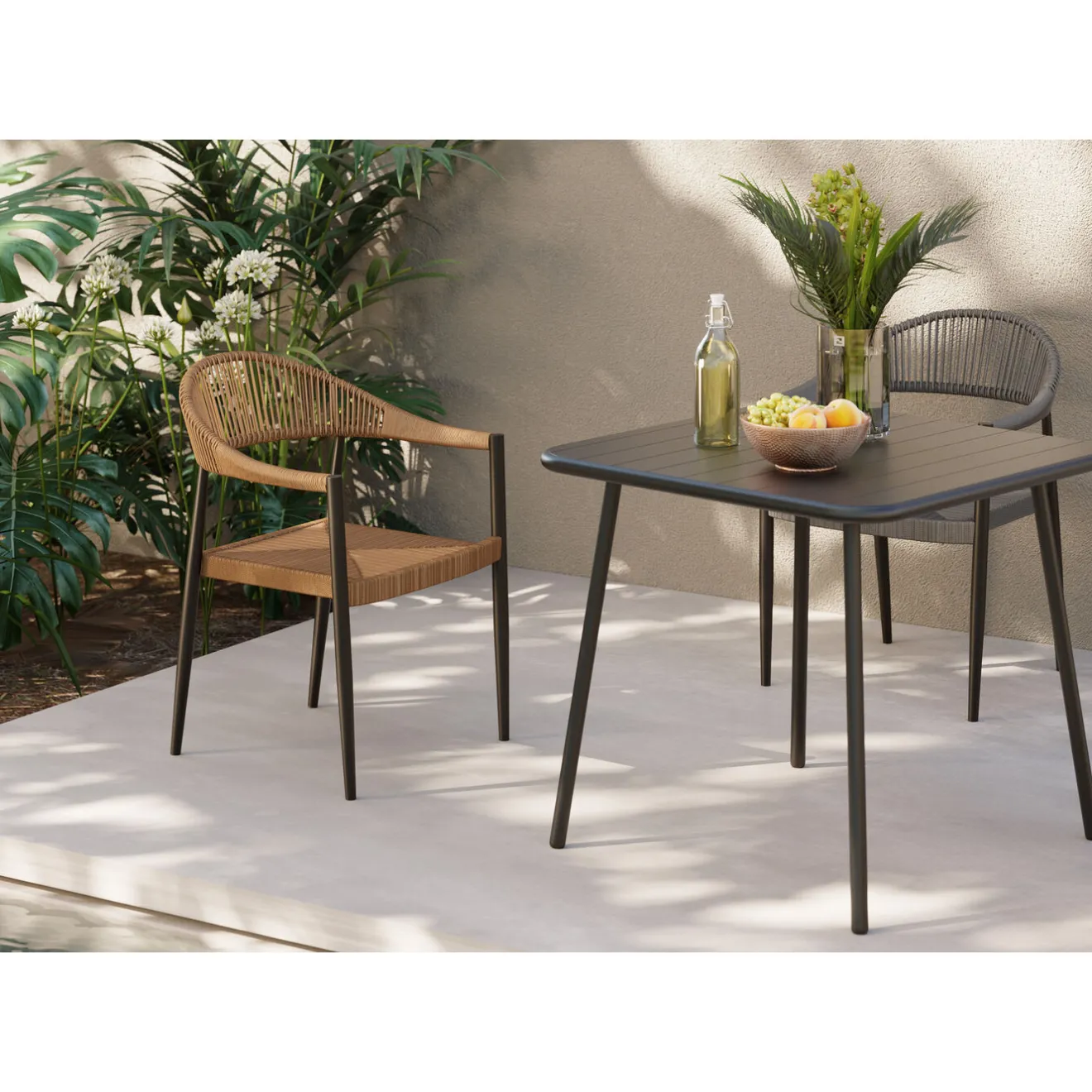 KARE Design Autres Meubles Extérieurs|Chaise A. Acc. Palma Nature