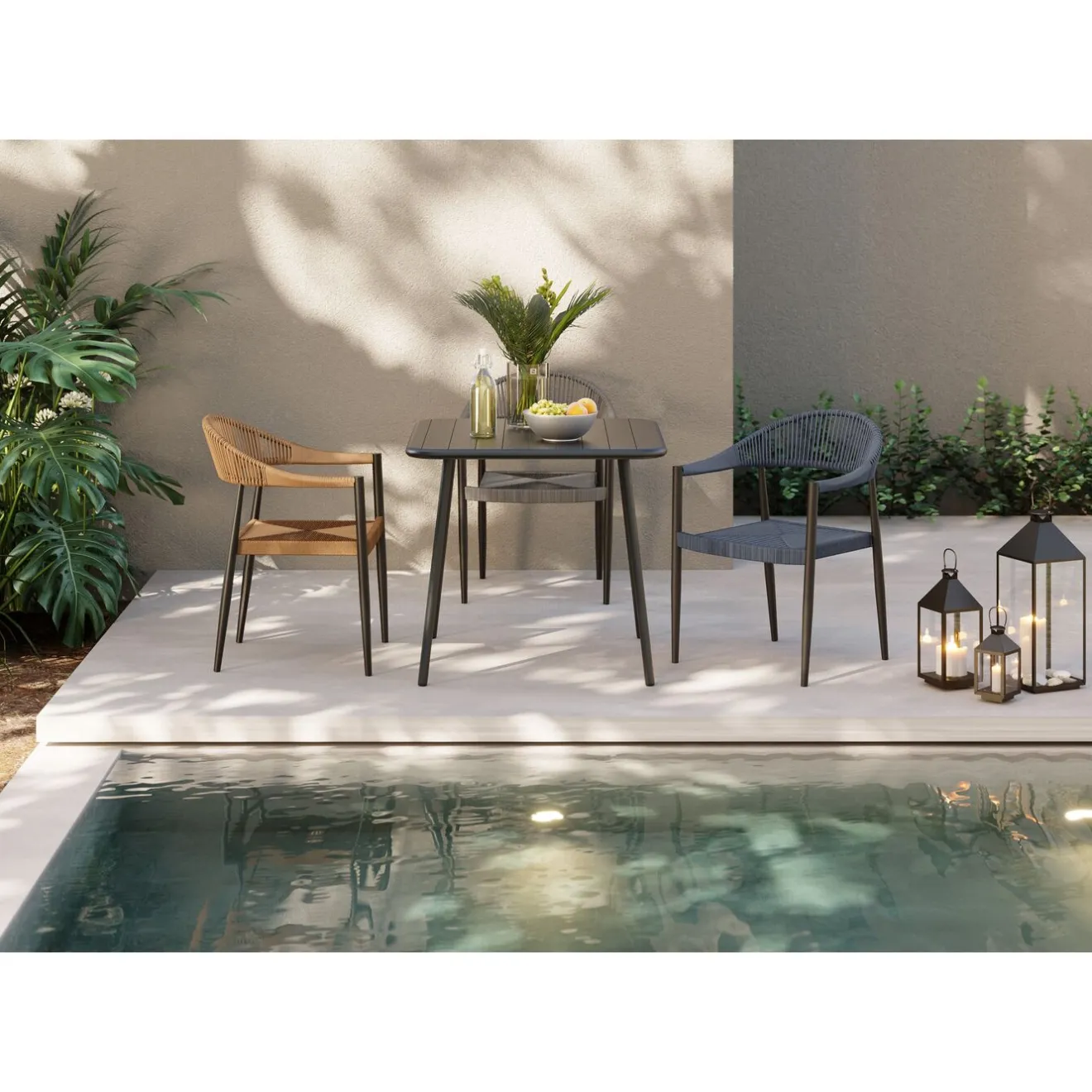 KARE Design Autres Meubles Extérieurs|Chaise A. Acc. Palma Nature