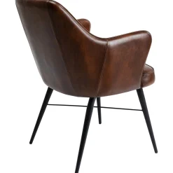 KARE Design Chaises Avec Accoudoirs|Chaise A. Acc. Rumba.Cuir Marron