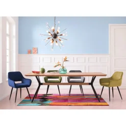 KARE Design Chaises Avec Accoudoirs|Chaise A. Acc. San Francisco Vert Fonce