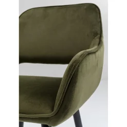 KARE Design Chaises Avec Accoudoirs|Chaise A. Acc. San Francisco Vert Fonce
